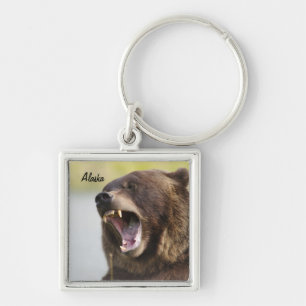 Alaska Brown Bear Keychain