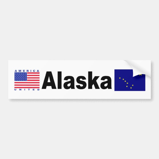 Alaska Bumper Sticker (Front)
