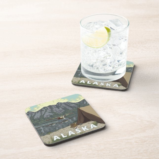 Alaska Bush Plane Souvenirs Coaster (Right Side)
