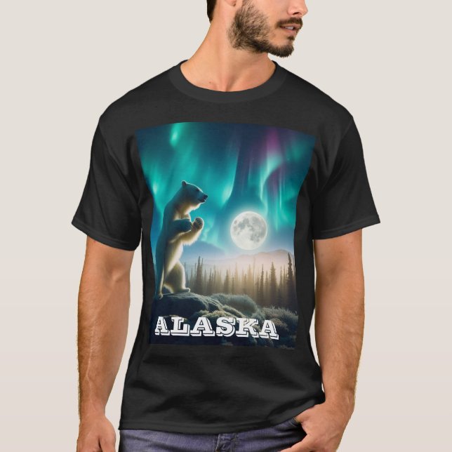 Alaska by Coolbearstuff.com  T-Shirt (Front)