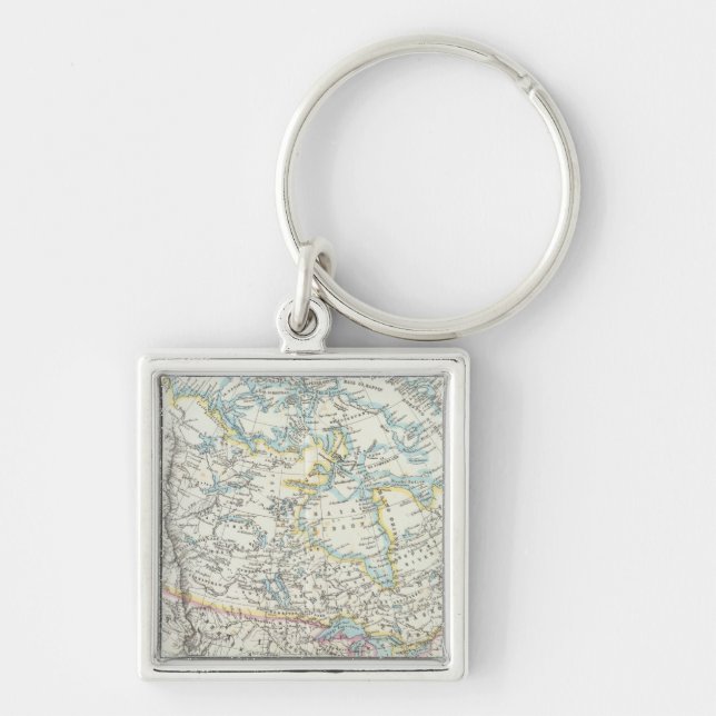 Alaska, Canada, Greenland Key Ring (Front)