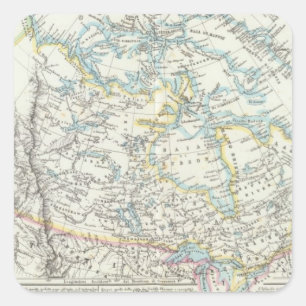 Alaska, Canada, Greenland Square Sticker