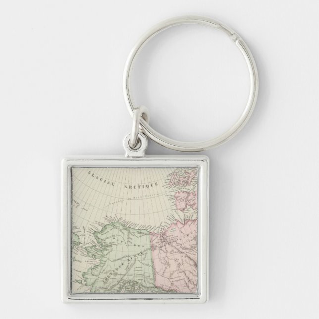 Alaska, Canada, Russia Key Ring (Front)