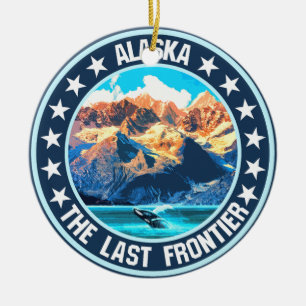 Alaska ceramic ornament