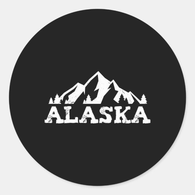 Alaska Classic Round Sticker (Front)
