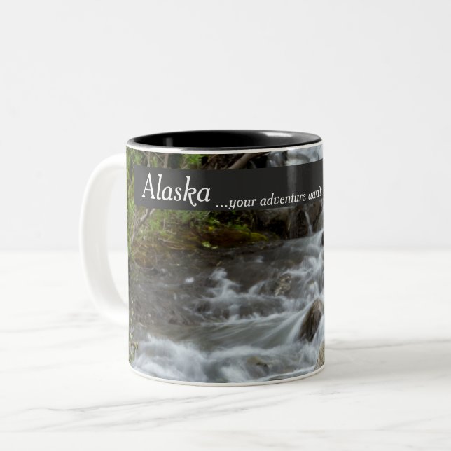 Alaska Coffee Mugs - Waterfall Adventure (Front Left)