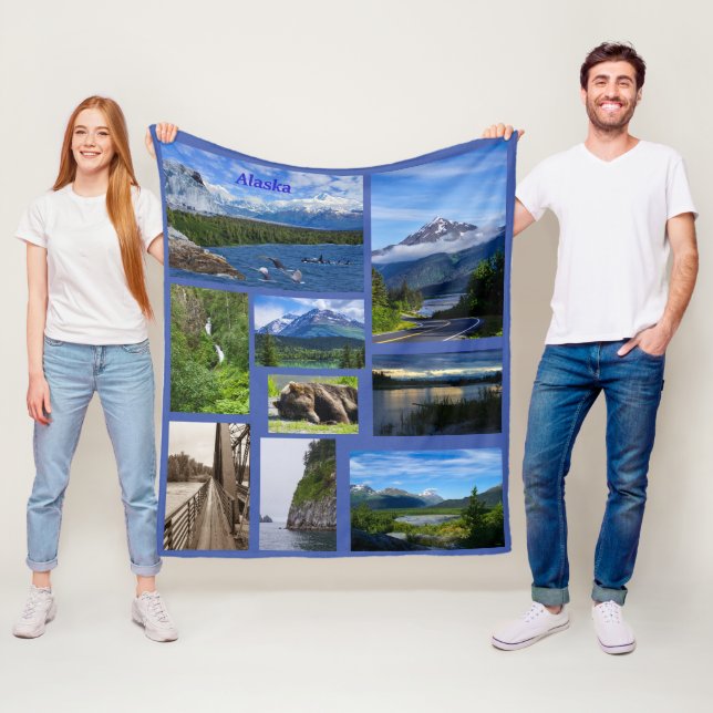 Alaska Collage Fleece Blanket (In Situ)
