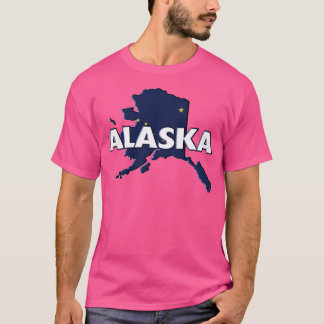 Alaska Coloured State Print TShirt 2