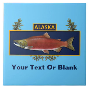 Alaska Combat Fisherman Badge Ceramic Tile