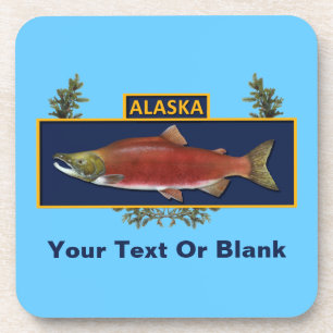 Alaska Combat Fisherman Badge Coaster