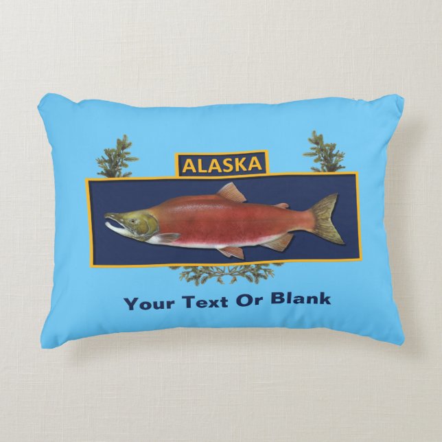 Alaska Combat Fisherman Badge Decorative Cushion (Front)