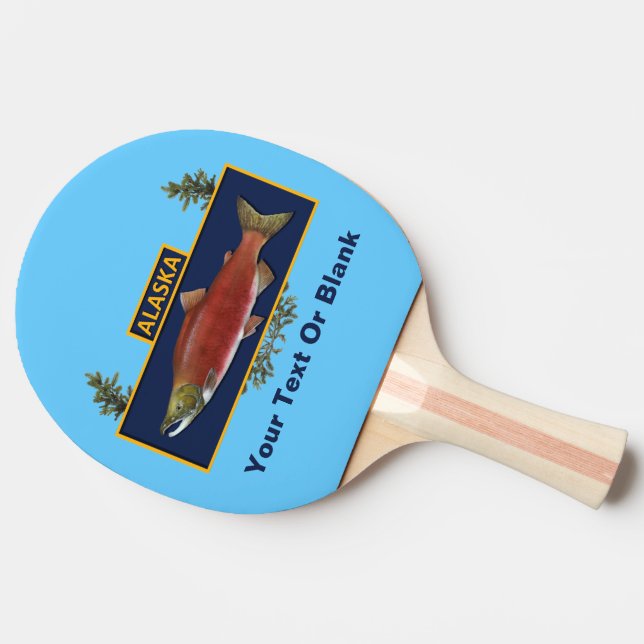Alaska Combat Fisherman Badge Ping Pong Paddle (Side)