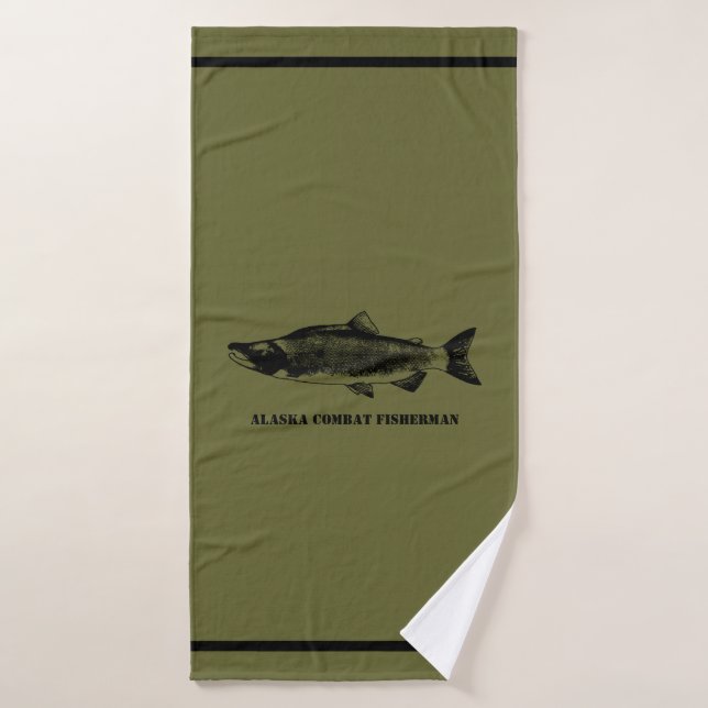 Alaska Combat Fisherman Bath Towel (Bath Towel)