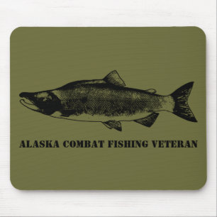 Alaska Combat Fishing Veteran Mouse Pad