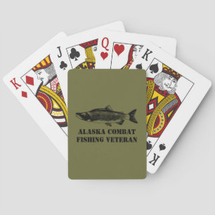 Alaska Combat Fishing Veteran Playing Cards