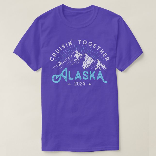 Alaska Cruise 2024 Family Friends Vacation Travel  T-Shirt (Design Front)
