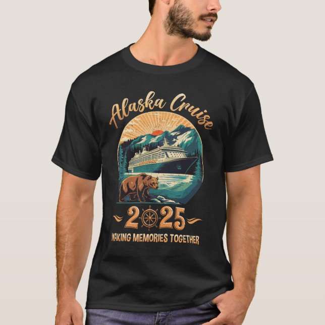 Alaska Cruise 2025 Family Adventure Matching Famil T-Shirt (Front)