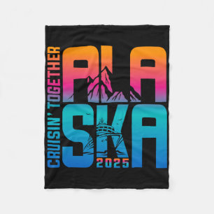 Alaska Cruise 2025 Family Summer Vacation Matching Fleece Blanket