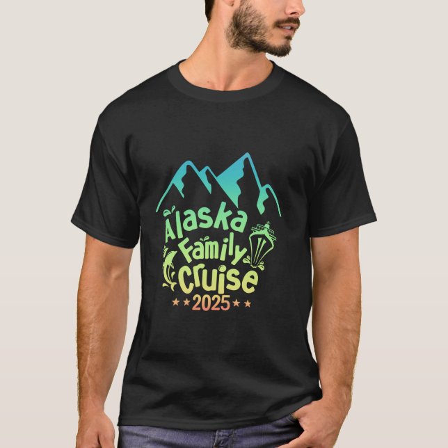 Alaska Cruise 2025 Matching Family Cruise Group Al T-Shirt (Front)
