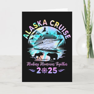 Alaska Cruise 2025 Matching Family Friends Group A Card