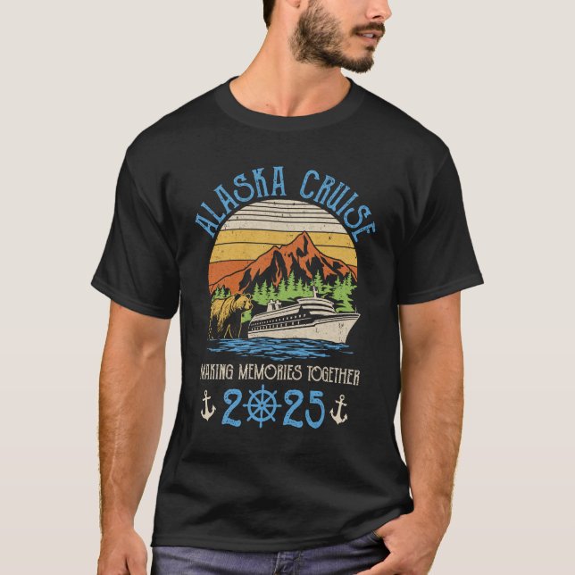 Alaska Cruise 2025 Matching Family Friends Group A T-Shirt (Front)
