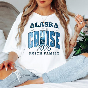 Alaska Cruise 2026 Shirt, Personalised Cruise Trip T-Shirt
