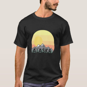 Alaska Cruise Adventure Mountains With Sunrise Sun T-Shirt