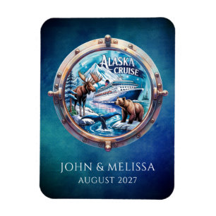 Alaska Cruise Ship Stateroom Magnet