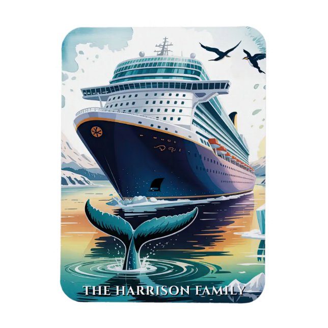 Alaska Cruise Ship Stateroom Magnet (Vertical)