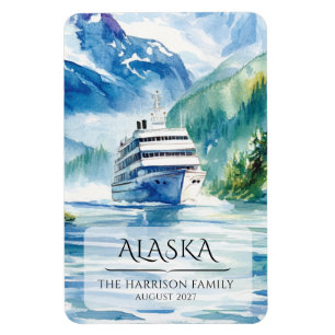 Alaska Cruise Ship Stateroom Magnet