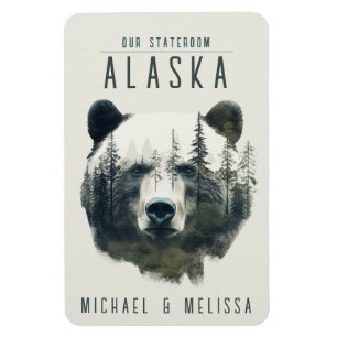 Alaska Cruise Ship Stateroom Magnet