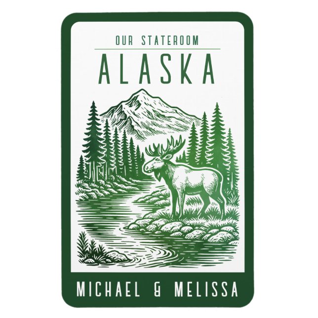 Alaska Cruise Ship Stateroom Magnet (Vertical)