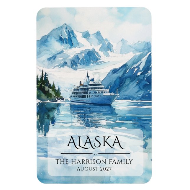 Alaska Cruise Ship Stateroom Magnet (Vertical)