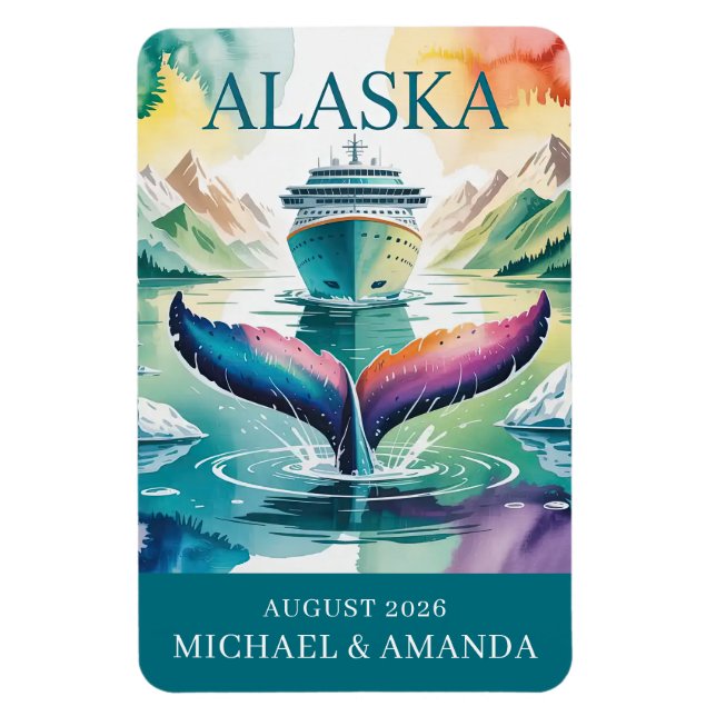 Alaska Cruise Ship Stateroom Magnet (Vertical)