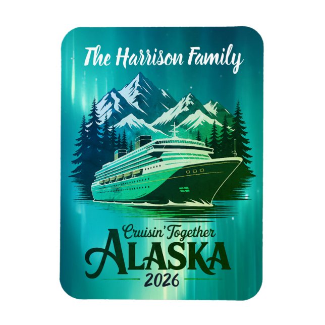 Alaska Cruise Ship Stateroom Magnet (Vertical)