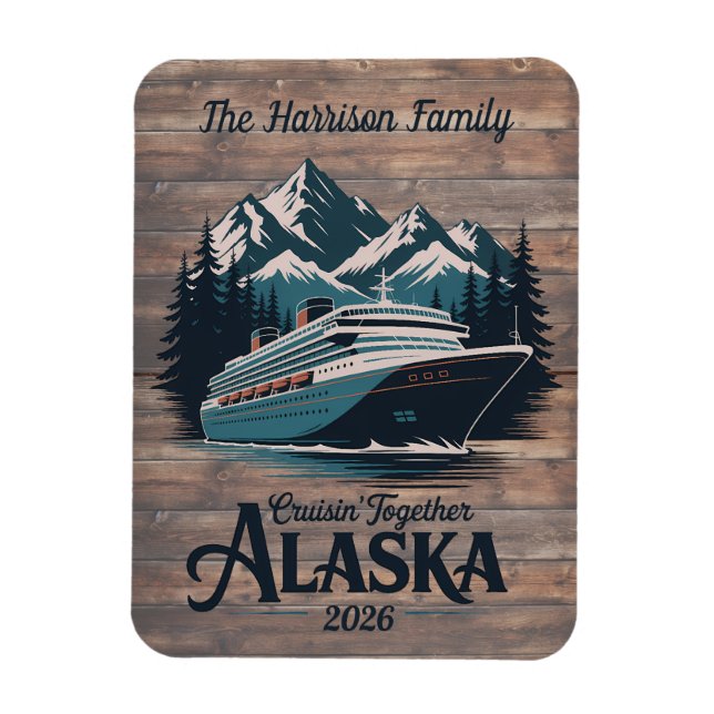 Alaska Cruise Ship Stateroom Magnet (Vertical)