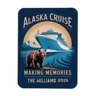 Alaska Cruise Ship Stateroom Magnet