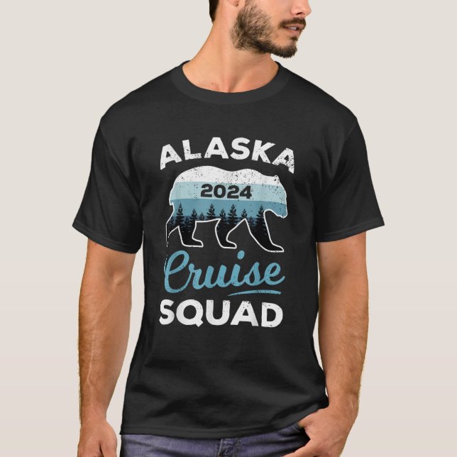 Alaska Cruise Squad 2024 Matching Family Group Ala T-Shirt (Front)