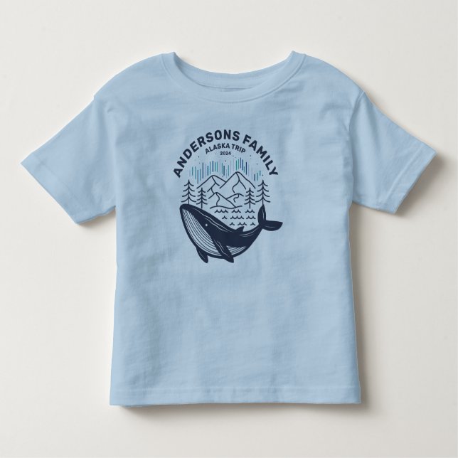 Alaska Cruise Trip Custom Family Matching Group  Toddler T-Shirt (Front)