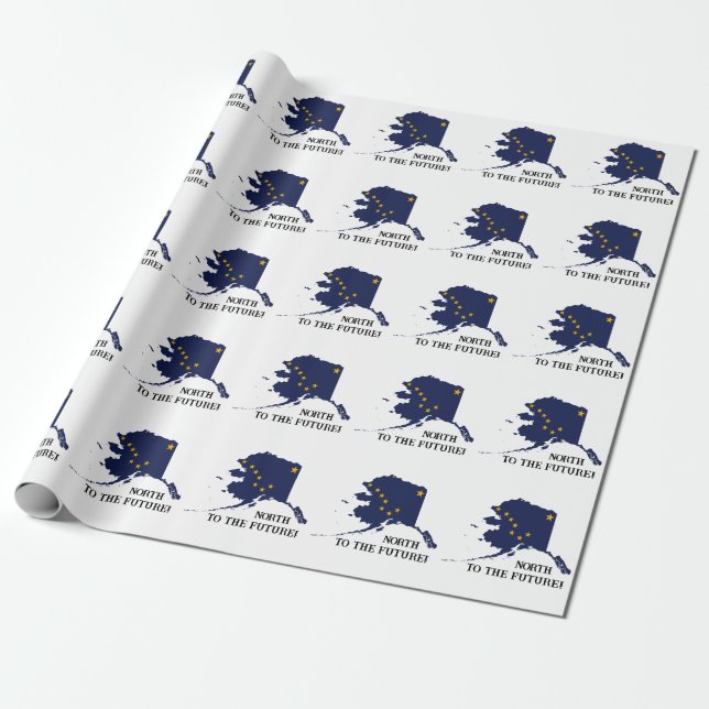 Alaska Day Wrapping Paper (Unrolled)