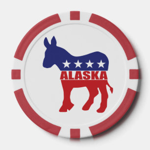Alaska Democrat Donkey Poker Chips