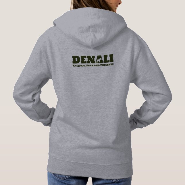 Alaska. Denali National Park and Preserve Hoodie (Back)
