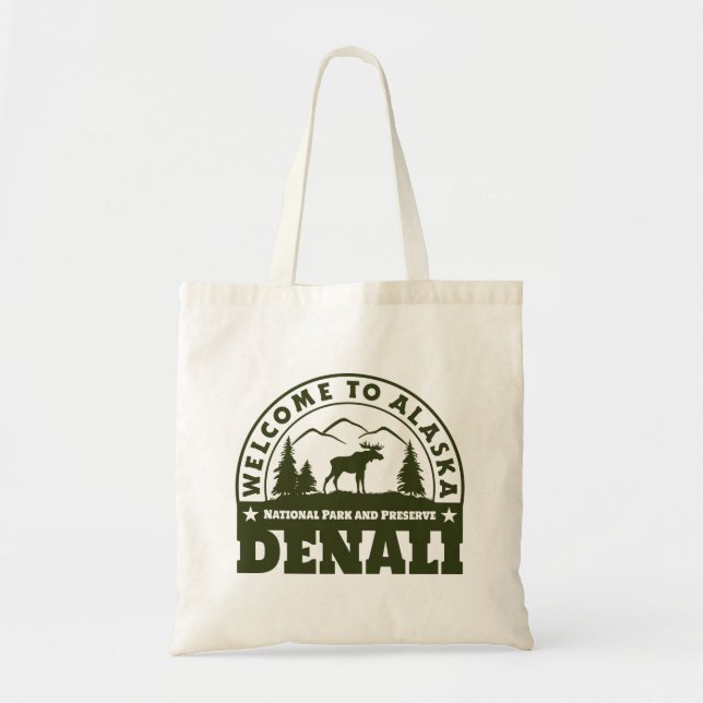 Alaska. Denali National Park and Preserve Tote Bag (Front)