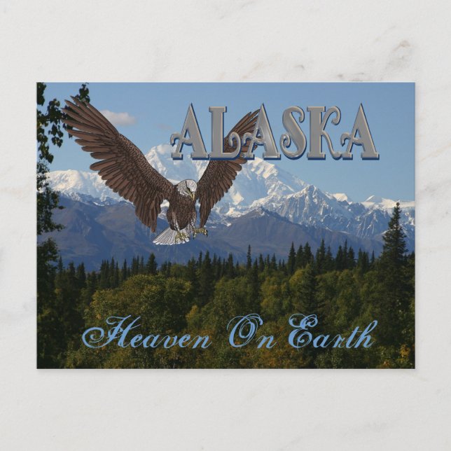 Alaska Denali National Park Mount McKinley Card (Front)