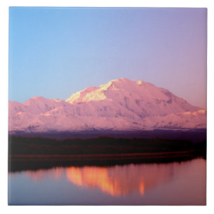 Alaska, Denali National Park, Mt. McKinley at Ceramic Tile
