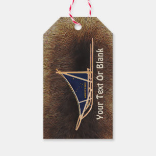 Alaska Dog Sled Mail Gift Tags