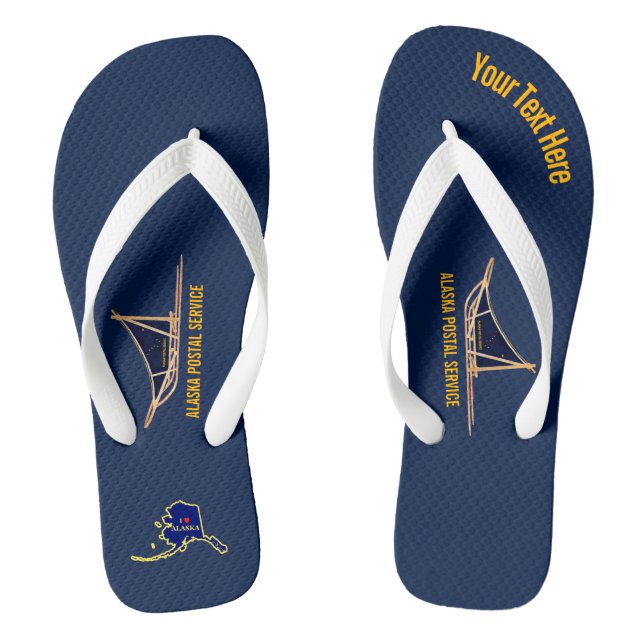 Alaska Dog Sled Postal Carrier Thongs (Footbed)