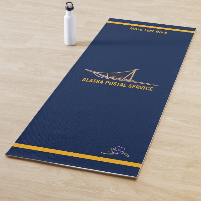 Alaska Dog Sled Postal Carrier Yoga Mat (In Situ)