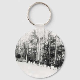 Alaska Dog Sledding Key Ring