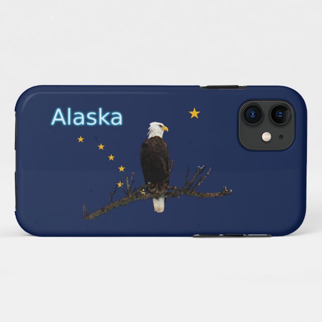 Alaska Eagle And Flag Case-Mate iPhone Case (Back (Horizontal))
